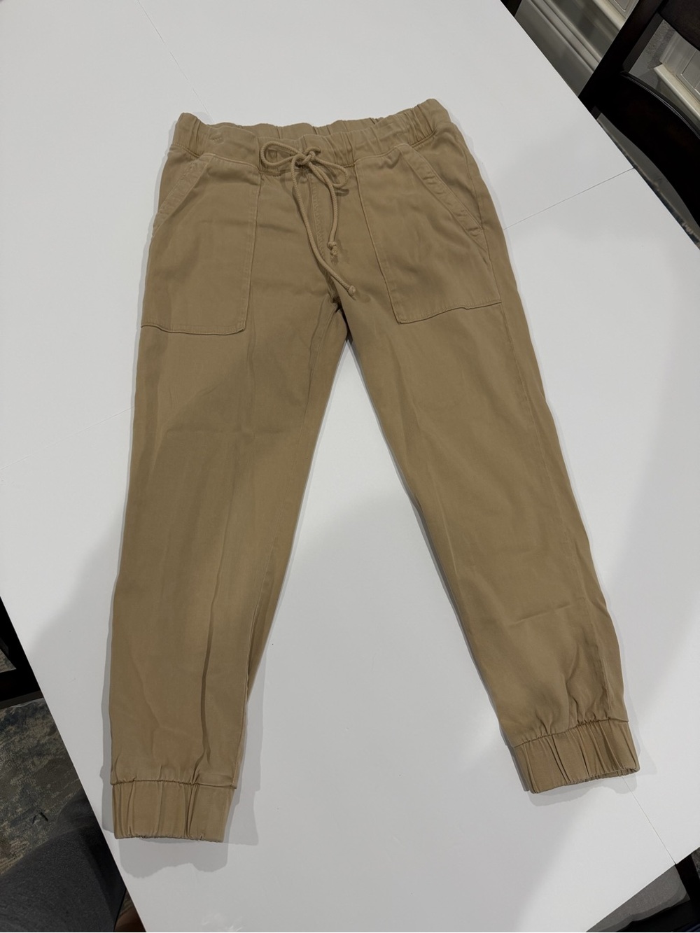 Women’s Bella Dahl, Women’s  Drawstring Jogger Pants - Khaki size M
